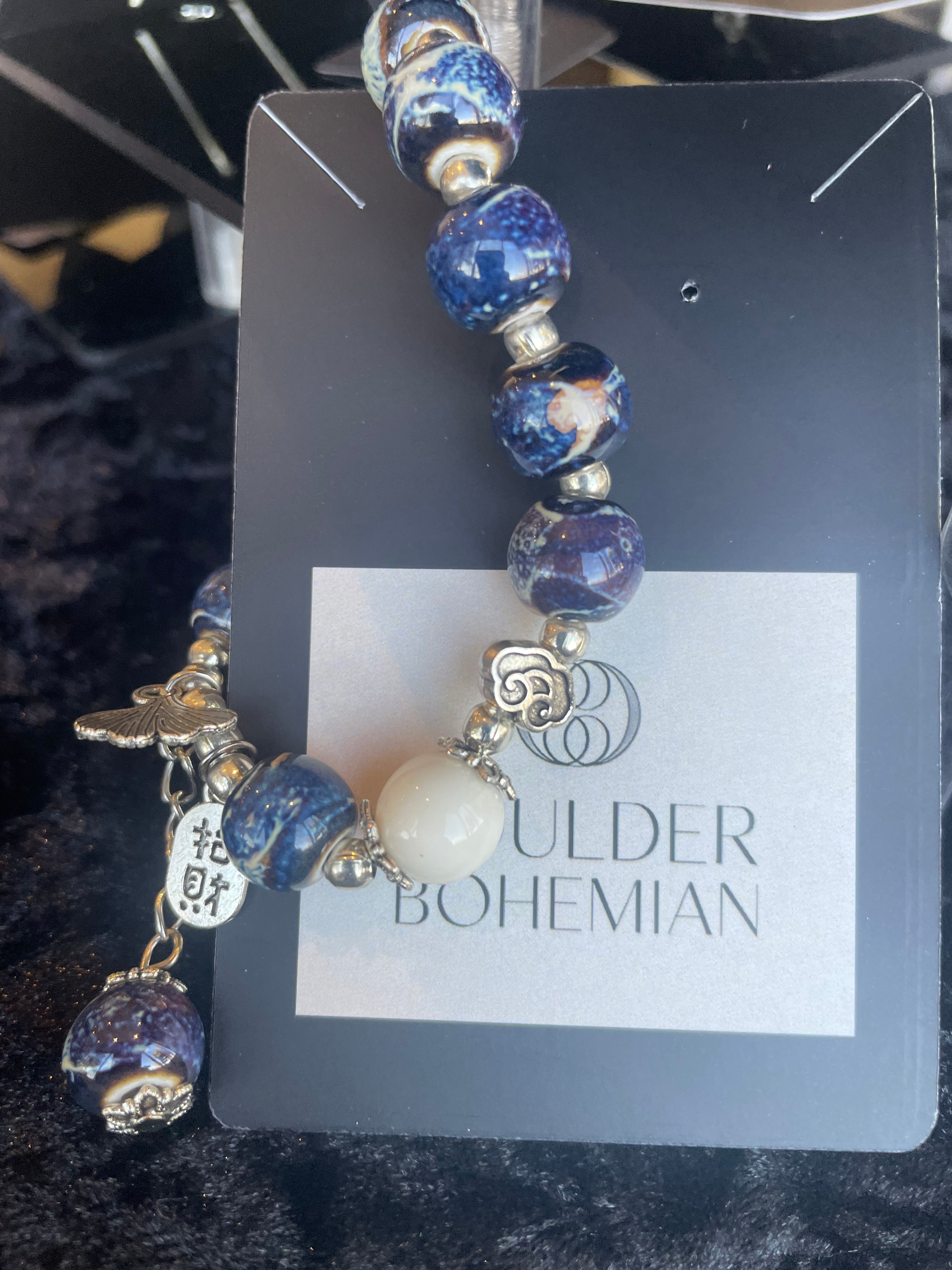 Blue Porcelain Agate Bracelet – Jingdezhen China