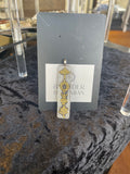 Gold & Silver Flat Prayer Pendant from Nepal