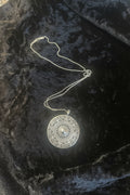 Rajasthani Silver Filigree Medallion Pendant Necklace
