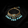 Handmade Afghan Kuchi Tribal Turquoise Choker Necklace