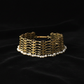 Woven Pearl Afghan Choker