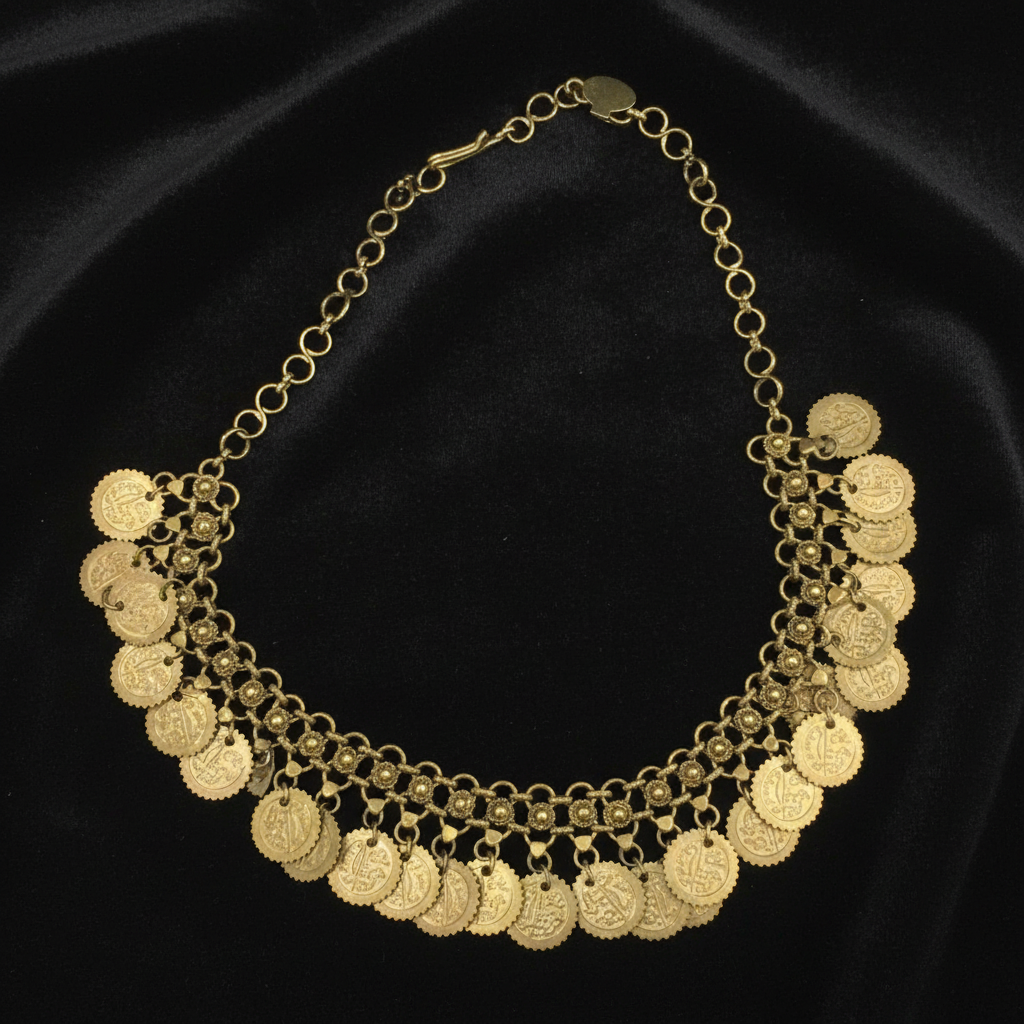 Kuchi Brass Coin Dance Necklace