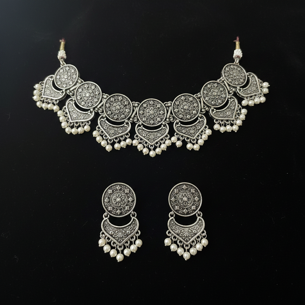 Rajasthani Choker and Earrings Set
