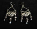Vintage Regency Crystal Chandelier Earrings