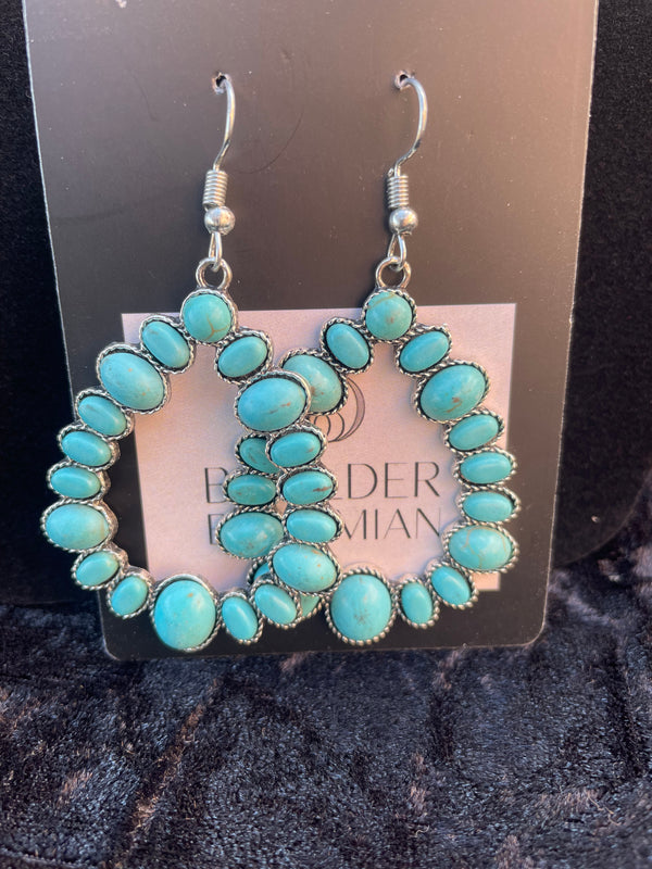 Southwest Faux Turquoise Earrings