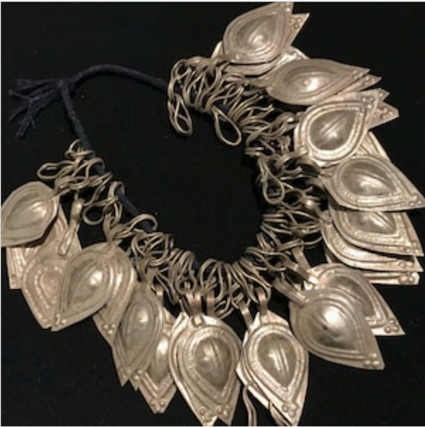 Vintage Turkmen Tribal Charms: Afghan Metal Craft